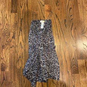 Isabel Marant Etoile rouched blue and gray dress